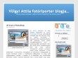 Völgyi Attila fotóriporter blogja - http://blog.volgyiattila.hu