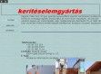 Kerítéselemgyártás - http://keriteselem.extra.hu