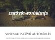 Vintage - 4keréken  - http://vintageeskuvo-autoberles.hu